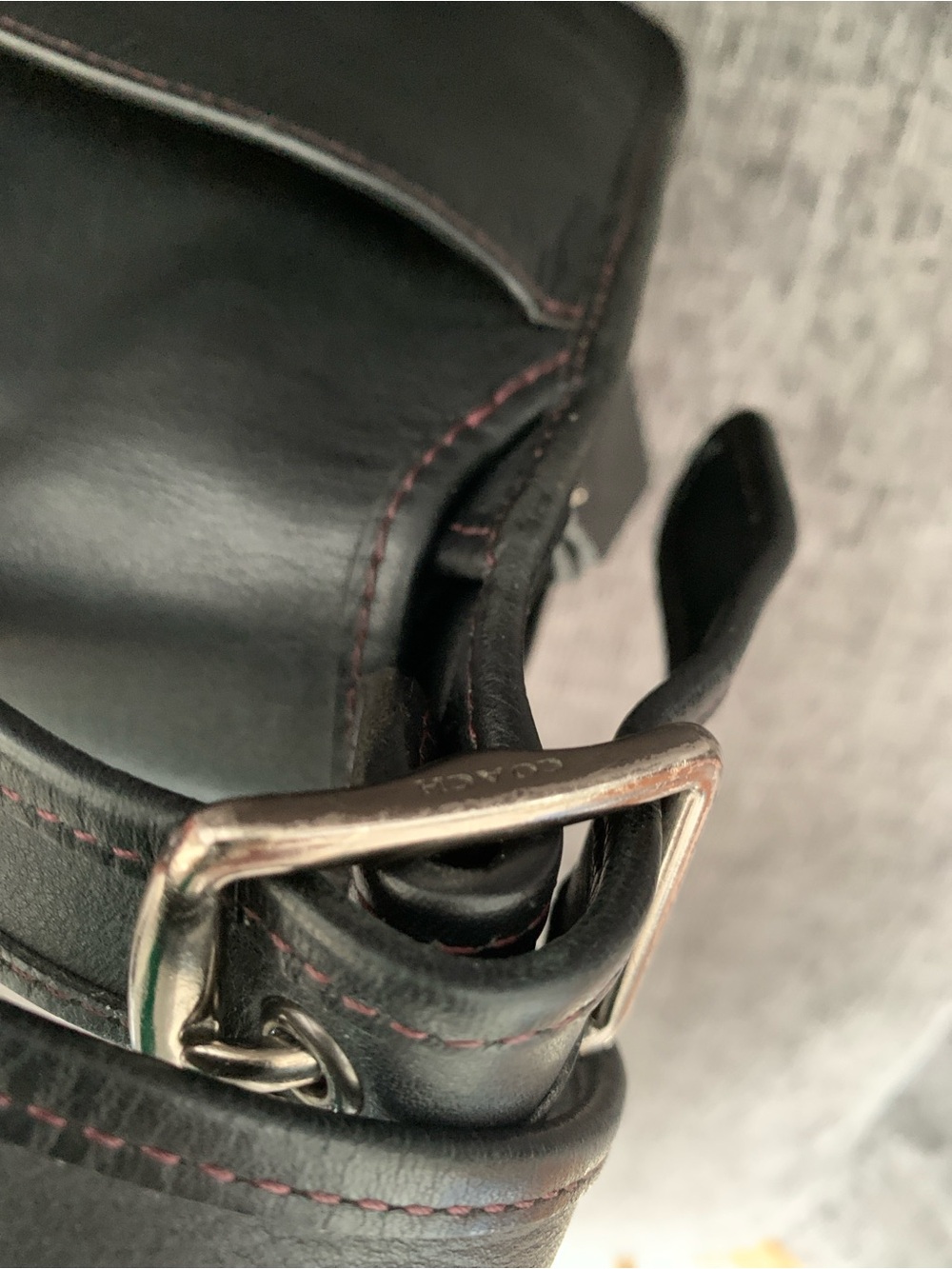 Limited Edition 75th Anniversary Saddle Bag | Black & Burgundy #38247 - Picture 5 of 16